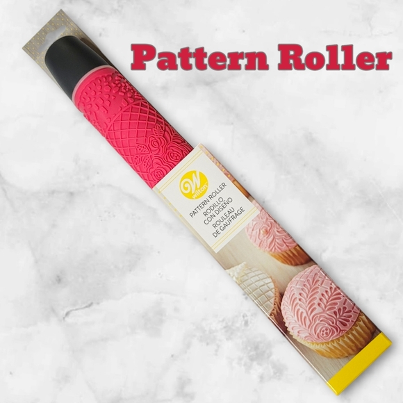 🆕️ Wilton Pink Silicone Floral Pattern Roller - NWT - Picture 4 of 8